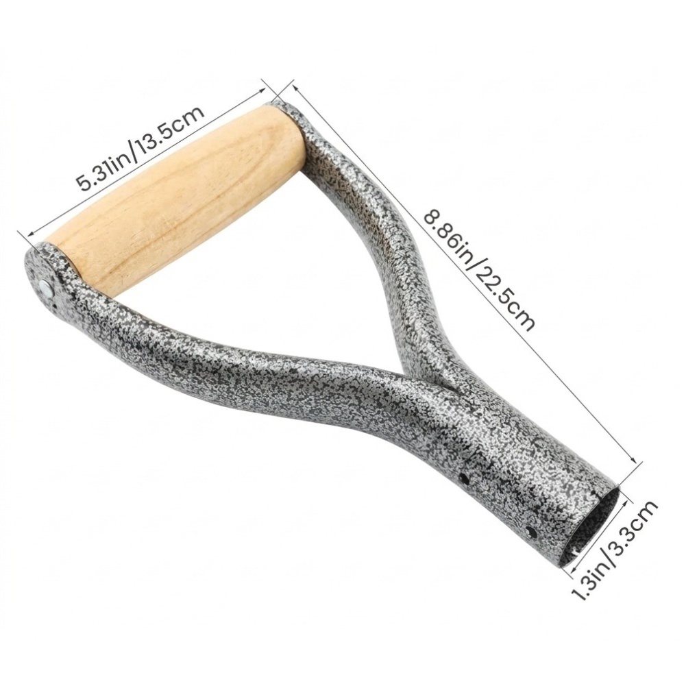 1PCS Silver Y-Grip Shovel Hand - đánh giá và giá Spade Digging Fork