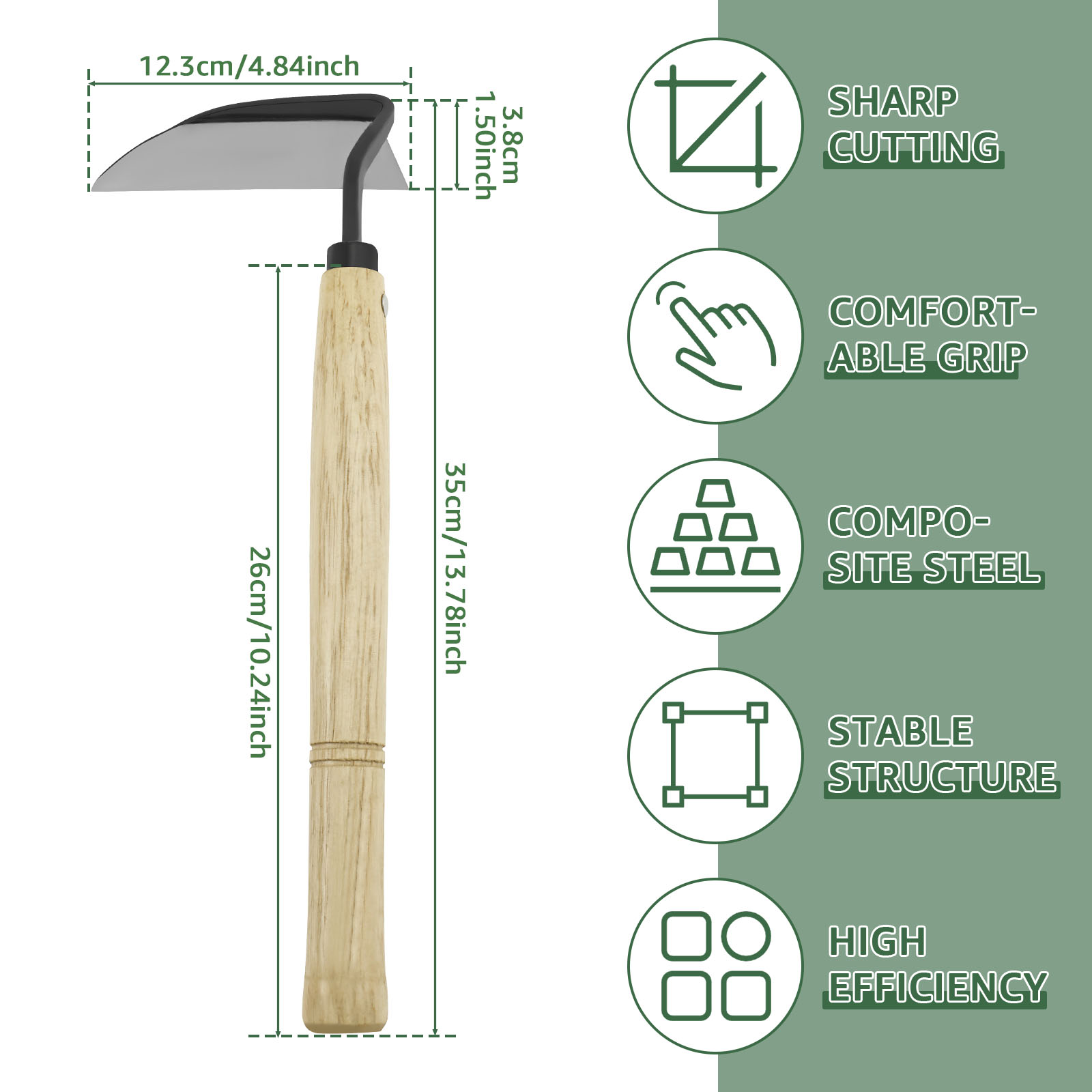 13inch Japanese Style Weeding  - đánh giá và giá Gardening Hand Tools Japanese